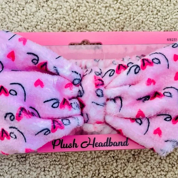 Pink Plush Headband for teens or adults - Picture 1 of 5